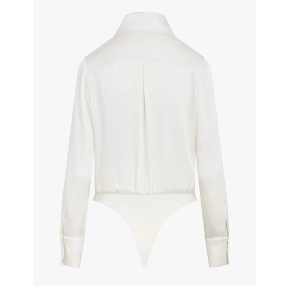 NWT Favorite Daughter Take Me Seriously Bodysuit Ivory Off White M/L - Picture 4 of 8